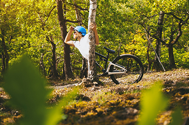 Mountain biker